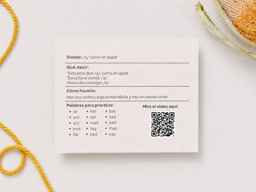 Letter Sound Cards for Spanish-Speaking Families